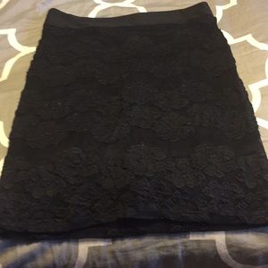 Black pencil skirt